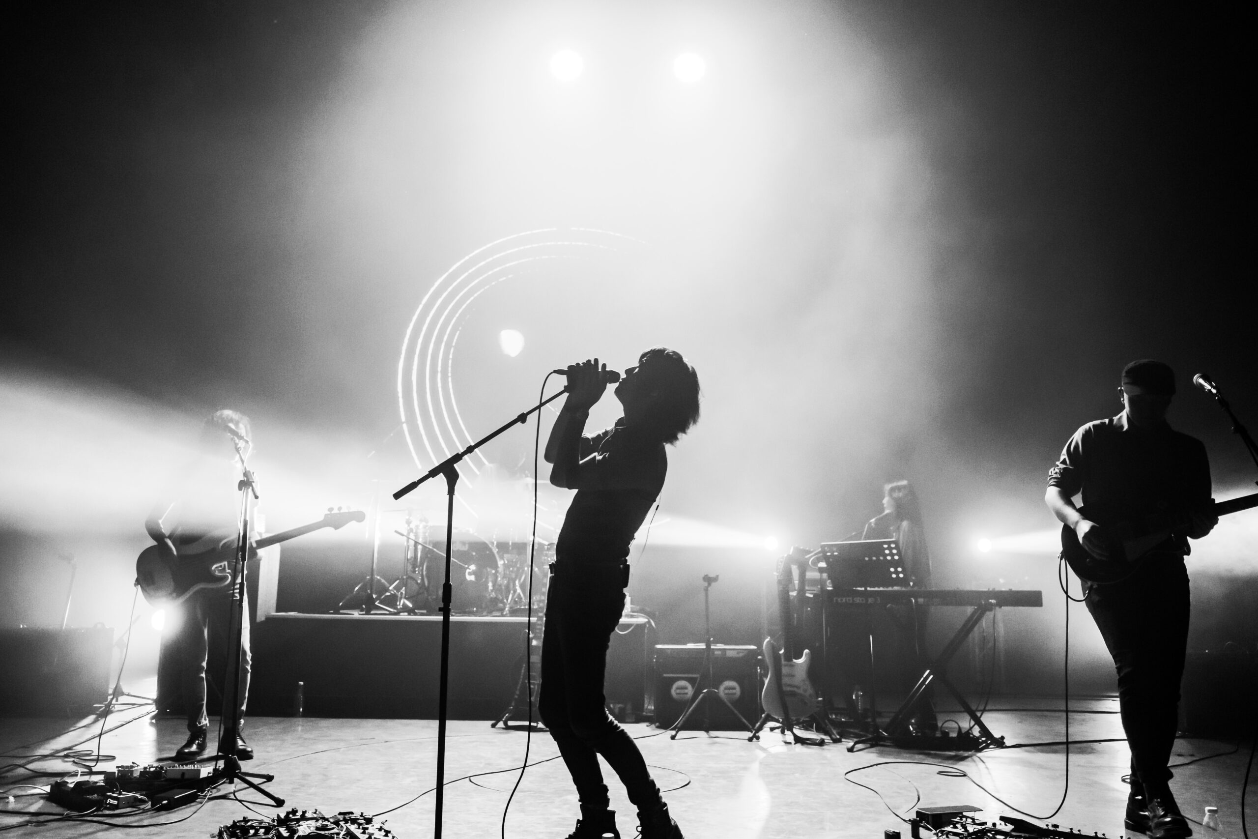 Man singing on stage